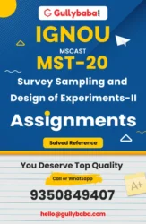 Survey Sampling and Design of Experiments-II