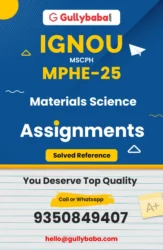 IGNOU Solved Assignments of MPHE-25