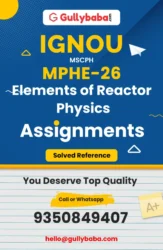 IGNOU Solved Assignments of MPHE-26