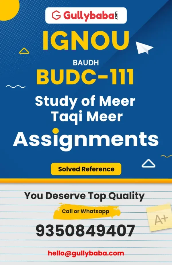 Study of Meer Taqi Meer